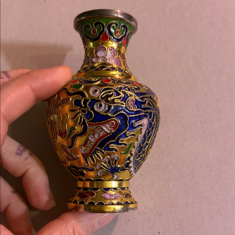 Colorful Cloisonné Vase